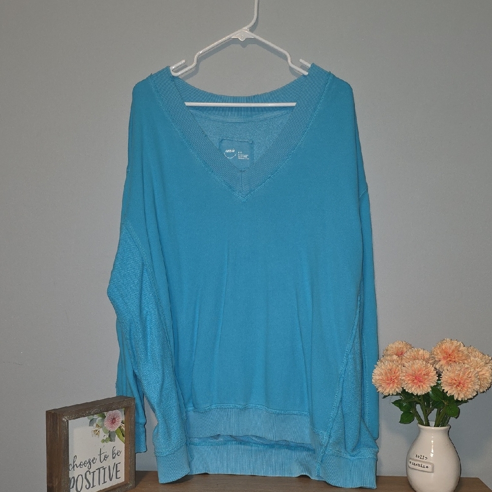 Aerie Oversized Vneck Sweatshirt